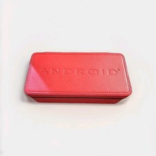 Estojo de relógio de pulso triplo vermelho couro ANDROID 3 slots acessório de armazenamento de viagem comprar usado  Enviando para Brazil