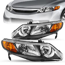 Conjunto de faróis âmbar preto esquerda+direita Honda Civic Sedan 2006-2011 comprar usado  Enviando para Brazil