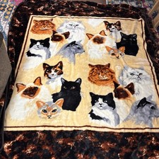 Vintage cat blanket for sale  Geneseo