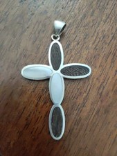 Crocifisso vintage argento usato  Foggia