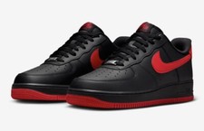 Tênis Nike Air Force 1 '07 Preto/Vermelho (Criado) Masculino Tamanho EUA 10-12 Casual Raro Novo✅ comprar usado  Enviando para Brazil