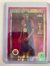 TOPPS CHROME 2025 LAMINE YAMAL BARCELONA PINK WAVE FUTURE STARS 178/250. comprar usado  Enviando para Brazil