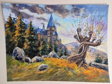 Pastel original château d'occasion  L'Isle-Jourdain