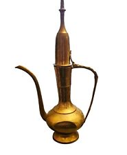 Vintage Bronze Árabe/Turco (?) Pote decorado a óleo ou água boho comprar usado  Enviando para Brazil