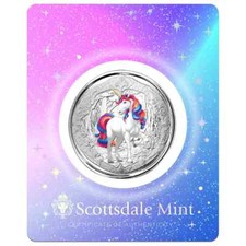 2024 - BLOSSOM - Unicórnio 1 oz .999 moeda de prata fina cavalo mítico Scottsdale comprar usado  Enviando para Brazil