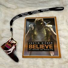 2013 JUSTINBIEBER "Believe" turnê concerto VIP tênis emblema e livreto de programa comprar usado  Enviando para Brazil