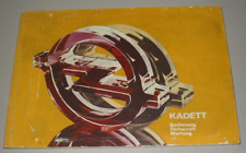 Betriebsanleitung Opel Kadett D Bedienungsanleitung Handbuch Buch Stand 04/1980! comprar usado  Enviando para Brazil