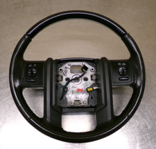 Volante Ford F250 Superduty F-350 couro preto e madeira preta 08-16 F-250 comprar usado  Enviando para Brazil