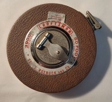Fita de aço branca vintage Craftsman 50 pés medida nº. 39001 comprar usado  Enviando para Brazil