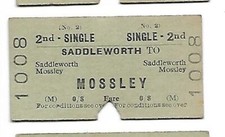 Rail ticket saddleworth for sale  STOCKPORT