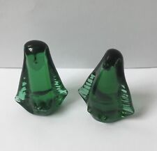 Pair green glass for sale  LIVERPOOL