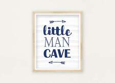Decoração de quarto para meninos Little Man Cave, presente para chá de bebê masculino, arte de parede para quarto de bebê masculino comprar usado  Enviando para Brazil