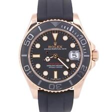 Usado, Relógio Rolex Yacht-Master ouro rosa 18k Oysterflex borracha preta 37mm 268655 em estado perfeito comprar usado  Enviando para Brazil