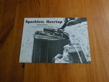 Sparklets beertap instructions for sale  BRIDPORT