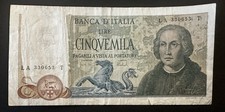 5000 lire cristoforo usato 5000 lire cristoforo usato  Valganna