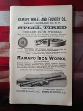 1884 advertising ramapo for sale  Port Saint Lucie