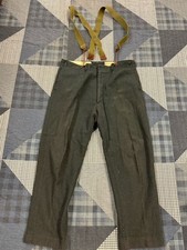 Calça masculina sarja vintage anos 50 marinha genuína barco vela broca deck W36 X L29 comprar usado  Enviando para Brazil