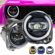 Fit Jeep Renegade 2014-2021LED Faróis Projetor Ultra Brilhante Olho de Anjo Lâmpadas comprar usado  Enviando para Brazil