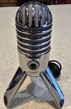 Microfone Samson Chrome Meteor condensador com fio USB funciona, usado comprar usado  Enviando para Brazil