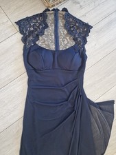 Xscape navy chiffon for sale  DERBY