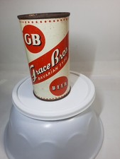 1950s GRACE BROS TIPO BÁVARO, lata de cerveja Flat Top, Santa Rosa, Califórnia vazia, usado comprar usado  Enviando para Brazil