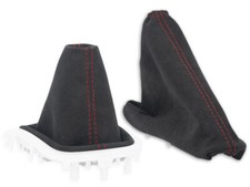 Usado, Para Renault Megane III 3 08-15 Gear Shift + ebrake Polaina Alcantara Stitch Vermelho comprar usado  Enviando para Brazil