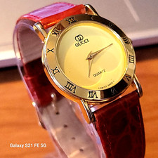 Relógio feminino folheado a ouro quartzo sem marca comprar usado  Enviando para Brazil