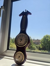 Wooden barometer thermometer for sale  EASTBOURNE