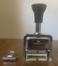 Count letterpress numbering for sale  Hawthorne