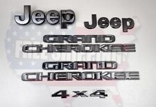 Ajuste para 2017-2021 JEEP Grand Cherokee placa de identificação preta brilhante emblema 5 peças comprar usado  Enviando para Brazil