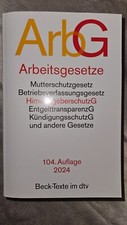 Arbeitsgesetze 104 auflage gebraucht kaufen  München