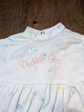 Tapioca Vintage Infantil Bebê Menina Dorminhoco Uma Peça "Menina do Papai" Pequena 0-3 M comprar usado  Enviando para Brazil