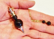 Pendule obsidienne noire d'occasion Pendule obsidienne noire d'occasion  Belleville
