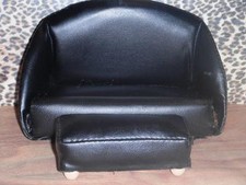 Black faux leather for sale  Newark