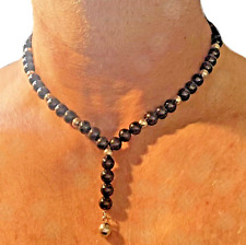Collana perle nere usato  Scandicci
