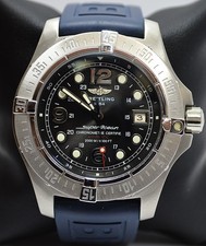 RELÓGIO MASCULINO BREITLING AÇO INOXIDÁVEL PEIXE SUPEROCEANO A17390 2000 m PRETO comprar usado  Enviando para Brazil