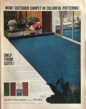 1968 Ozite Fiesta tapete externo IMPRESSÃO ANÚNCIO Vectra fibra de olefina vintage década de 1960, usado comprar usado 1968 Ozite Fiesta tapete externo IMPRESSÃO ANÚNCIO Vectra fibra de olefina vintage década de 1960, usado comprar usado  Enviando para Brazil