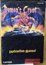 Usado, Super Nintendo SNES Autêntico SOMENTE MANUAL Demons Crest Capcom SNS-3Z-EUA  comprar usado Usado, Super Nintendo SNES Autêntico SOMENTE MANUAL Demons Crest Capcom SNS-3Z-EUA  comprar usado  Enviando para Brazil