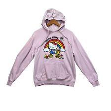 Hello Kitty Adulto Triciclo Arco Iris Flores Sanrio Lindo Rosa Invierno Sudadera con Capucha M segunda mano  Embacar hacia Argentina