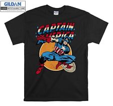 Camiseta com capuz retrô Marvel Capitão América Vingadores Shiel masculina feminina unissex AC568 comprar usado  Enviando para Brazil
