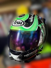 Capacete Arai RX-7-RR5 Crutchlow Monster Energy tamanho XL (61-62cm) rosto inteiro USADO comprar usado  Enviando para Brazil