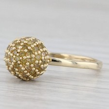 0.75ctw yellow diamond for sale  USA
