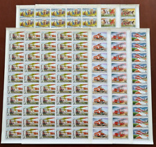 Mongólia 1977 - Motores de bombeiros - Conjunto de 7 folhas completas de selos - Scott #970-6 - MNH comprar usado  Enviando para Brazil