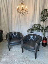 Pair grey leather for sale  CHESHAM