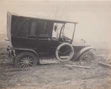 Foto original antiga 1910 Ford modelo T presa na estrada rural comprar usado  Enviando para Brazil