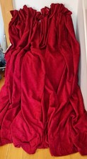 Velvet curtains red for sale  LONDON