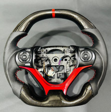 Volante completo Honda Civic parte superior inferior plana com fibra de carbono comprar usado  Enviando para Brazil