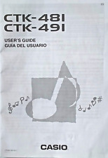 Teclado eletrônico Casio CTK-481 CTK-491 guia do usuário original manual do proprietário., usado comprar usado  Enviando para Brazil
