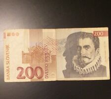 Banconota slovenia 200 usato  Villachiara