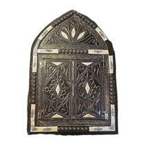 Espelho artesanal tradicional marroquino feito à mão com madeira e osso de camelo MÉDIO comprar usado  Enviando para Brazil